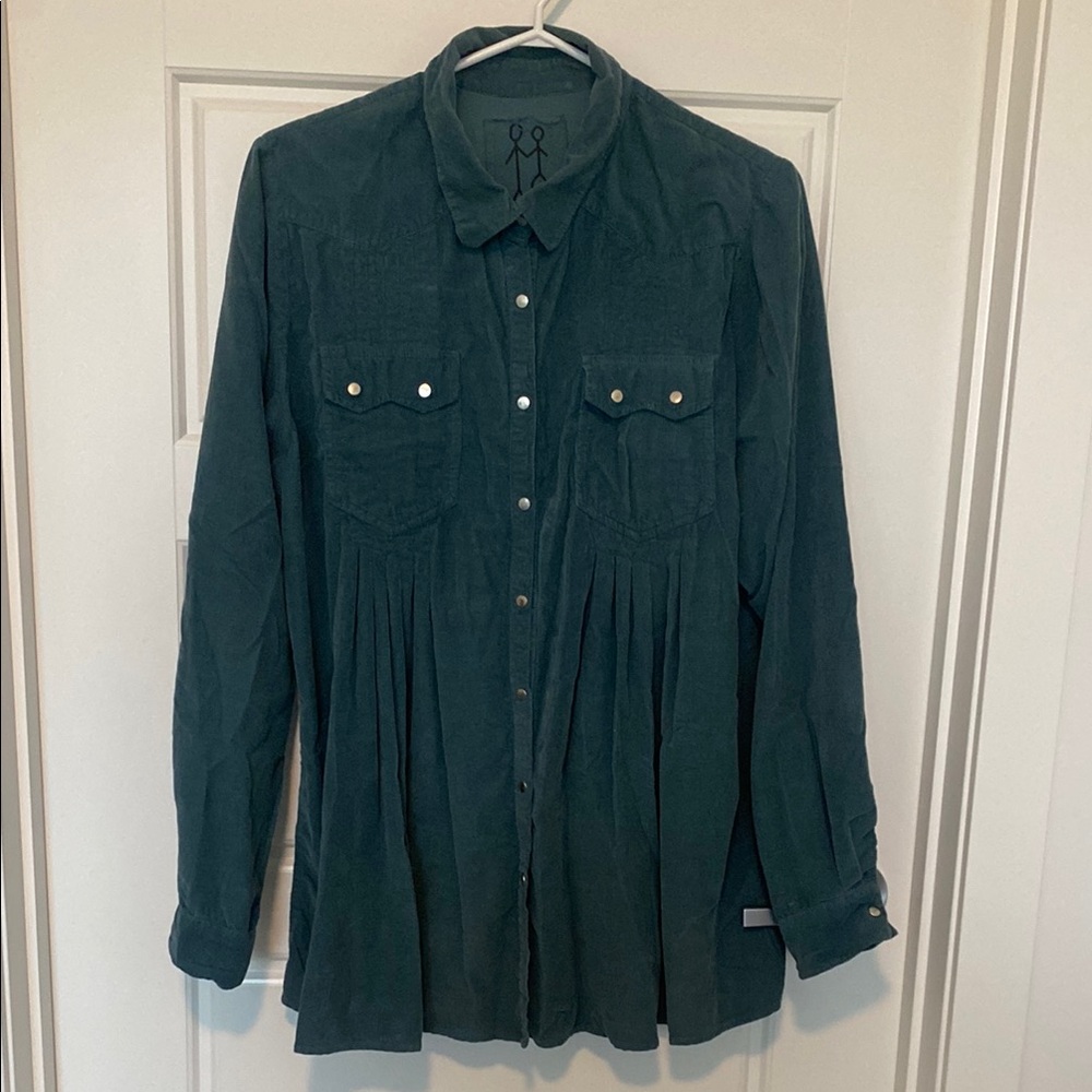 Teal Button Down Shirt
